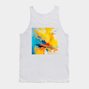 Abstract Expressive Colors Tank Top